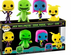 The Nightmare Before Christmas - Jack, Oogie Boogie, Sally & Zero Blacklight Pop! Vinyl Figure 4-Pack
