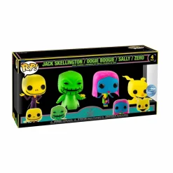 The Nightmare Before Christmas - Jack, Oogie Boogie, Sally & Zero Blacklight Pop! Vinyl Figure 4-Pack