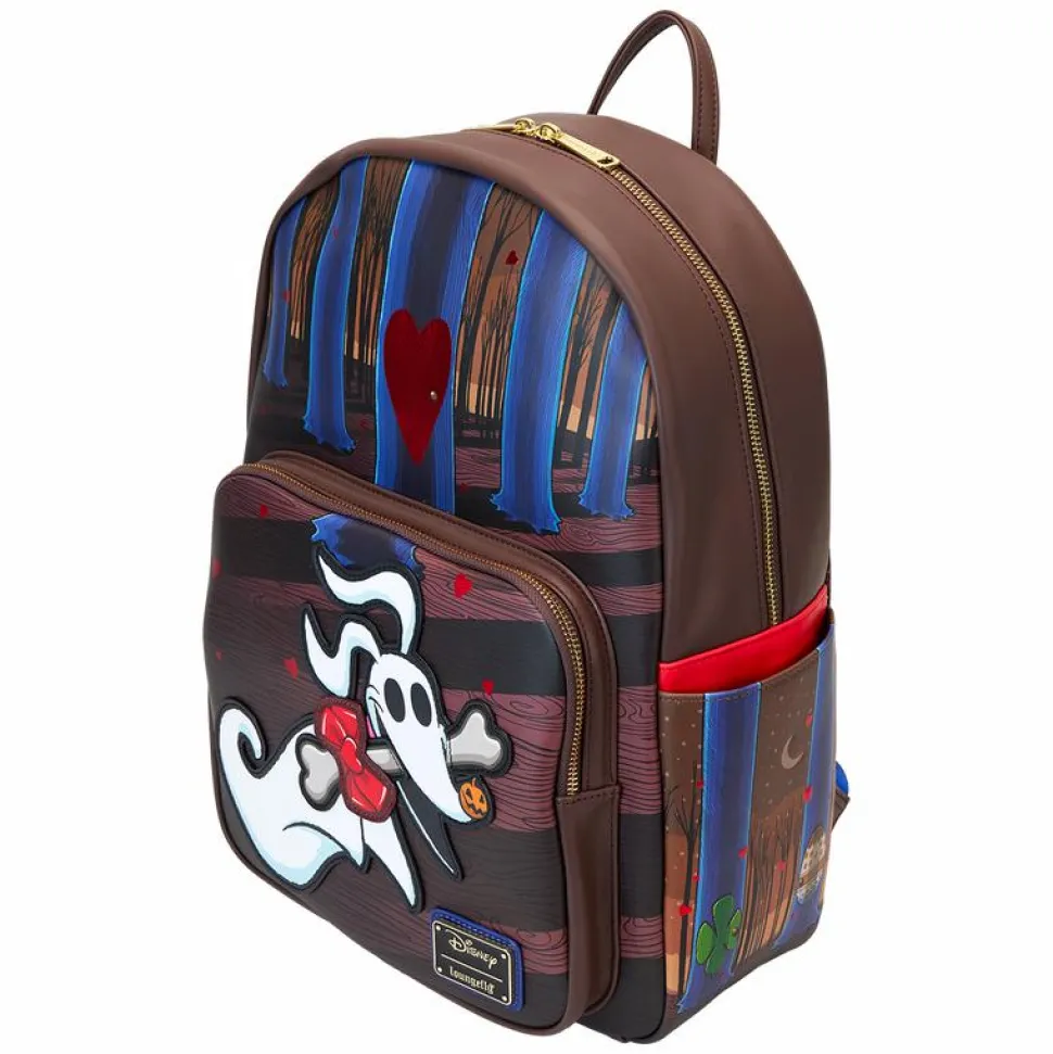 The Nightmare Before Christmas - Zero Holiday Doors 18" Faux Leather Backpack