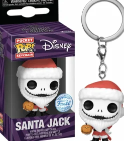 The Nightmare Before Christmas - Santa Jack with Jack-O-Lantern Pocket Pop! Keychain