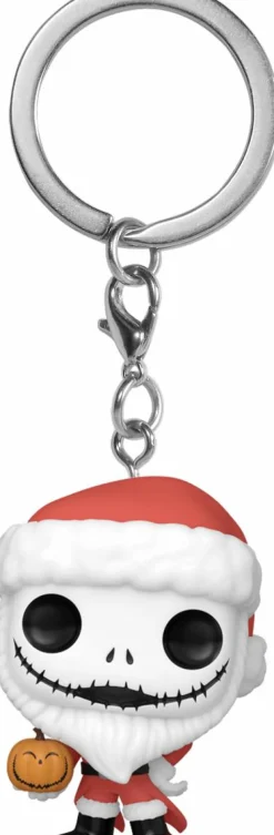 The Nightmare Before Christmas - Santa Jack with Jack-O-Lantern Pocket Pop! Keychain