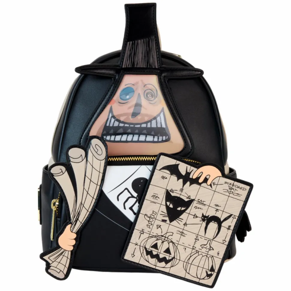 The Nightmare Before Christmas - Mayor with Plans Cosplay Lenticular 10" Faux Leather Mini Backpack