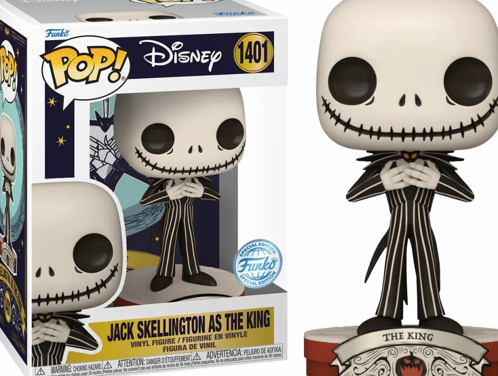 The Nightmare Before Christmas - Jack Skellington as the King Pop! Vinyl Figure