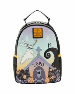 The Nightmare Before Christmas - Zero Graveyard Glow in the Dark 10" Faux Leather Mini Backpack