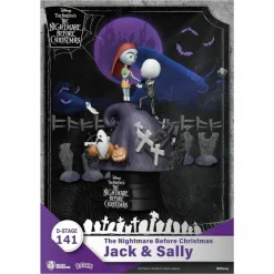 The Nightmare Before Christmas - Jack & Sally D-Stage 6" PVC Diorama Statue