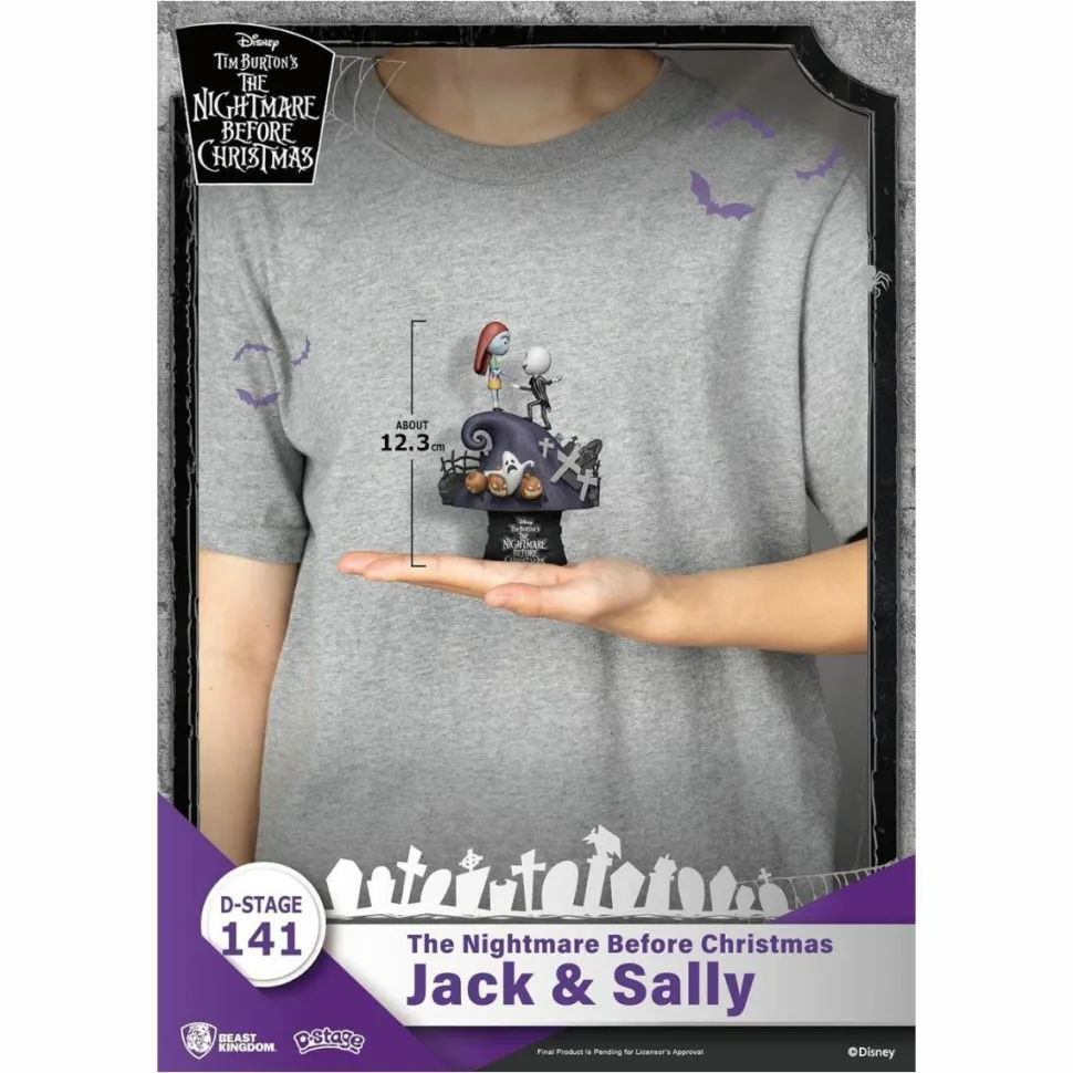 The Nightmare Before Christmas - Jack & Sally D-Stage 6" PVC Diorama Statue