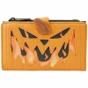 The Nightmare Before Christmas - Pumpkin Head Jack Glow in the Dark 4" Faux Leather Zip-Around Wallet