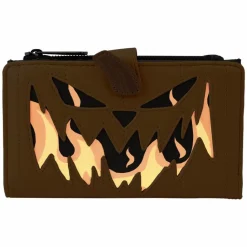 The Nightmare Before Christmas - Pumpkin Head Jack Glow in the Dark 4" Faux Leather Zip-Around Wallet