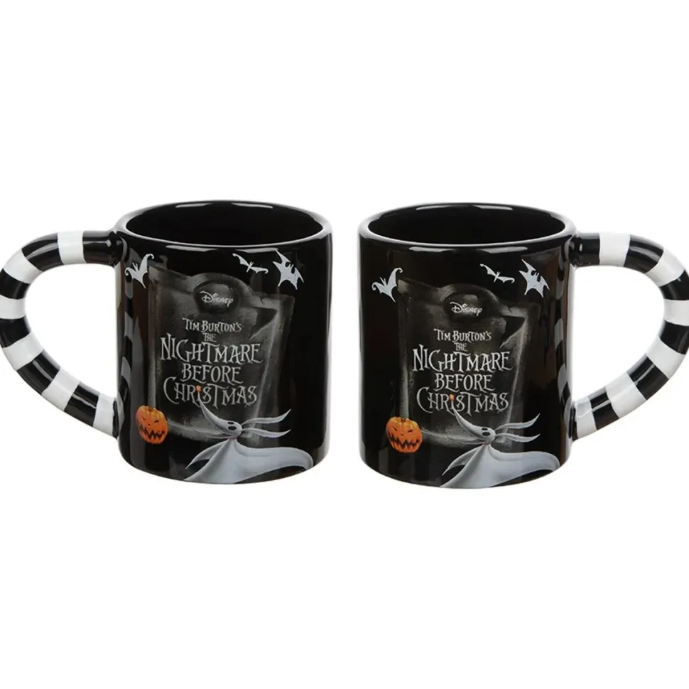 The Nightmare Before Christmas - Jack and Sally 3D Sculpted Ceramic Mug 2-Pack