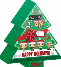 The Office - Christmas Tree Holiday Box Pocket Pop! Vinyl 4-Pack