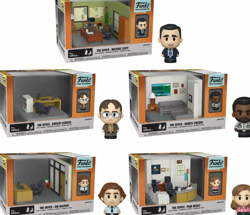The Office - Dunder Mifflin Office Diorama Mini Moments Vinyl Bundle (Set of 5)