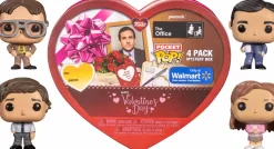 The Office - Jim, Dwight, Pam & Michael Valentine’s Day Heart-Shaped Box Pocket Pop! Vinyl Figure 4-Pack