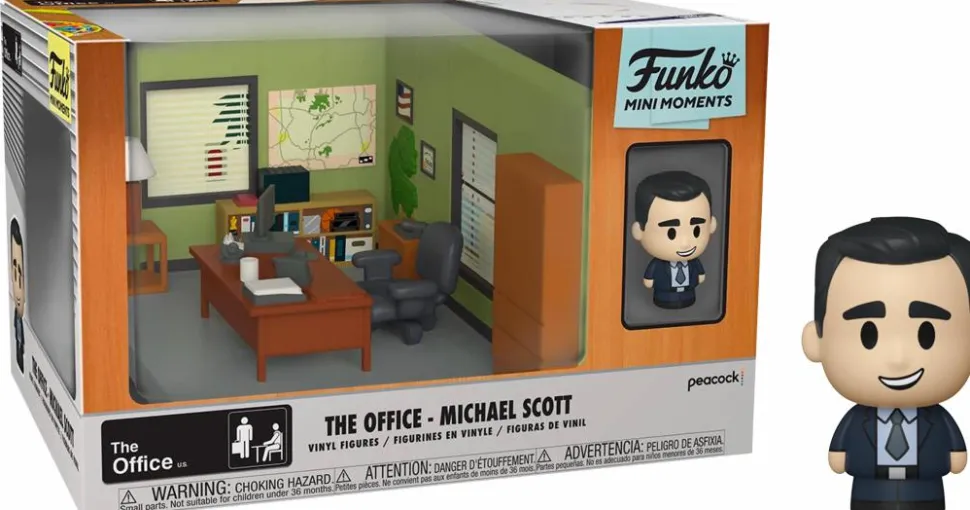 The Office - Michael Scott with Dunder Mifflin Office Diorama Mini Moments Vinyl Figure