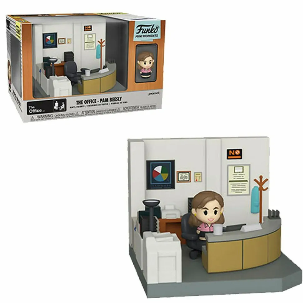 The Office - Pam Beesly with Dunder Mifflin Office Diorama Mini Moments Vinyl Figure