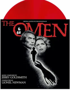The Omen - Original Motion Picture Soundtrack by Jerry Goldsmith LP Vinyl Record (Blood Red with Black Splatter Coloured Vinyl)