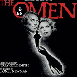 The Omen - Original Motion Picture Soundtrack by Jerry Goldsmith LP Vinyl Record (Blood Red with Black Splatter Coloured Vinyl)