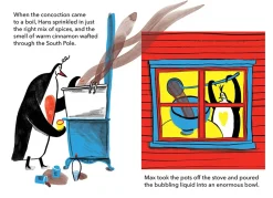The Penguin Cafe at the Edge of the World by Nurt Zarchi Hardcover Book
