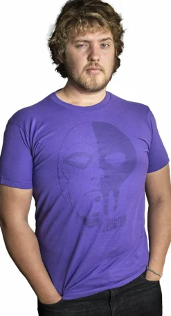 The Phantom - Face and Skull Purple Male T-Shirt
