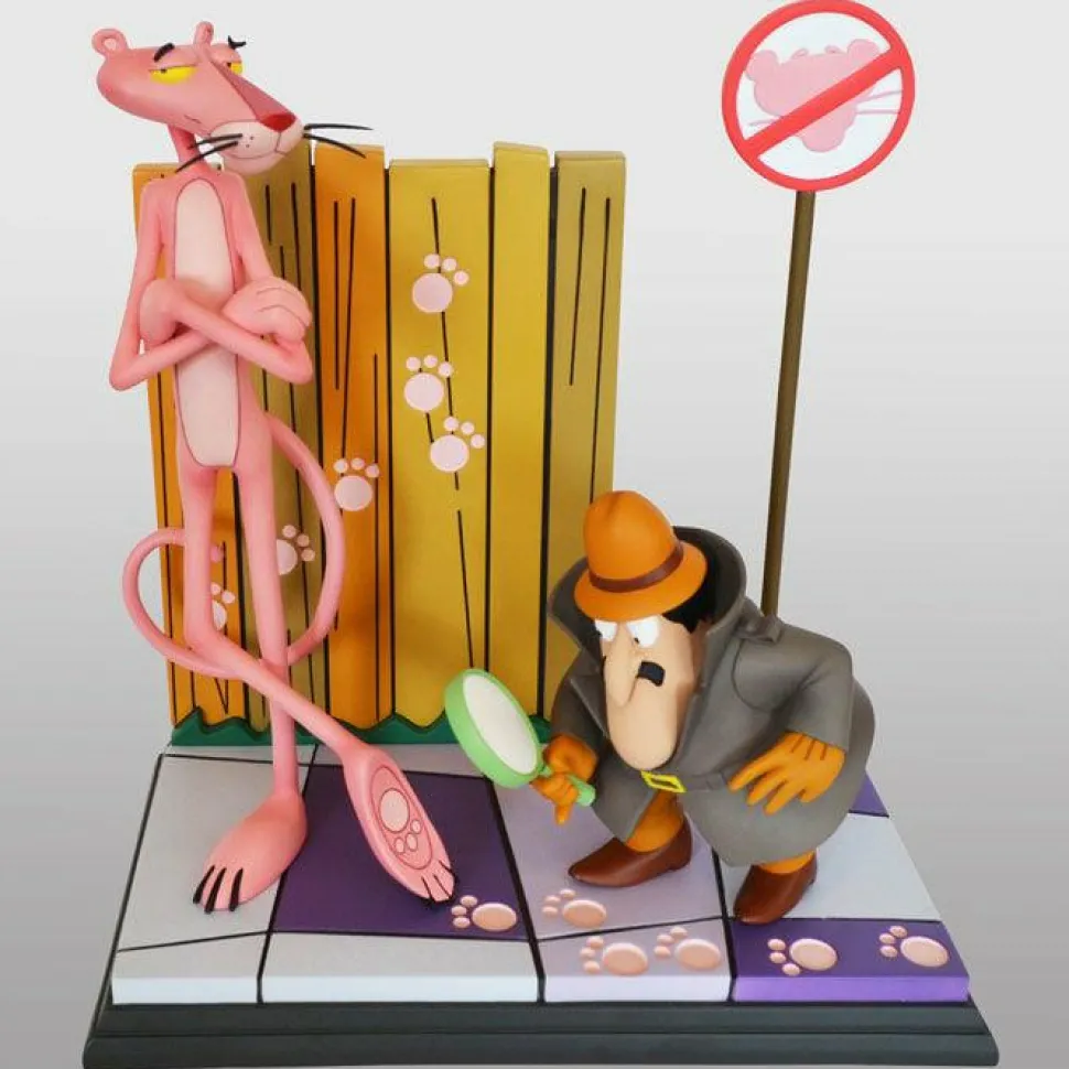 The Pink Panther - Pink Panther & The Inspector 16” Diorama Statue
