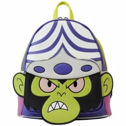 The Powerpuff Girls - Mojo Jojo Cosplay Glow in the Dark 10” Faux Leather Mini Backpack