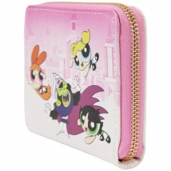 The Powerpuff Girls - Powerpuff Girls VS Mojo Jojo 4” Faux Leather Zip-Around Wallet