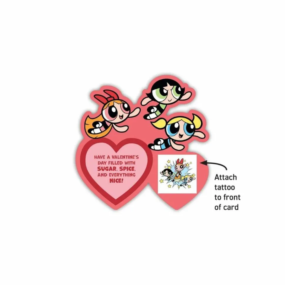 The Powerpuff Girls - Temporary Tattoos & Valentine's Day Cards Box Set