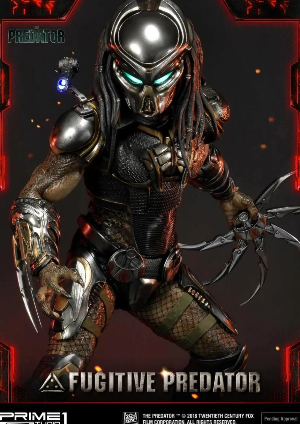 The Predator (2018) - Fugitive Predator 1/4 Scale Statue (Int Sales Only)