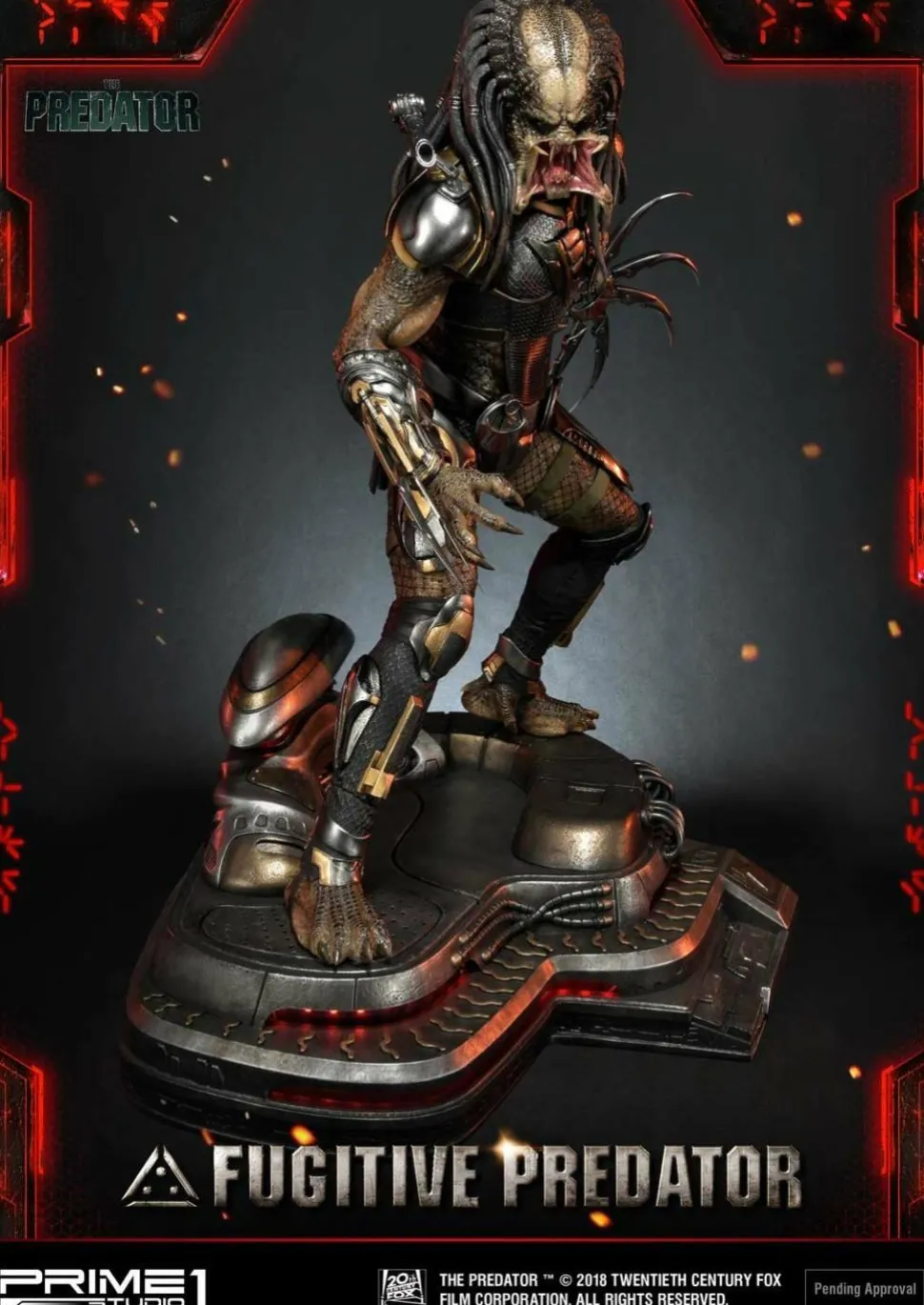 The Predator (2018) - Fugitive Predator 1/4 Scale Statue (Int Sales Only)
