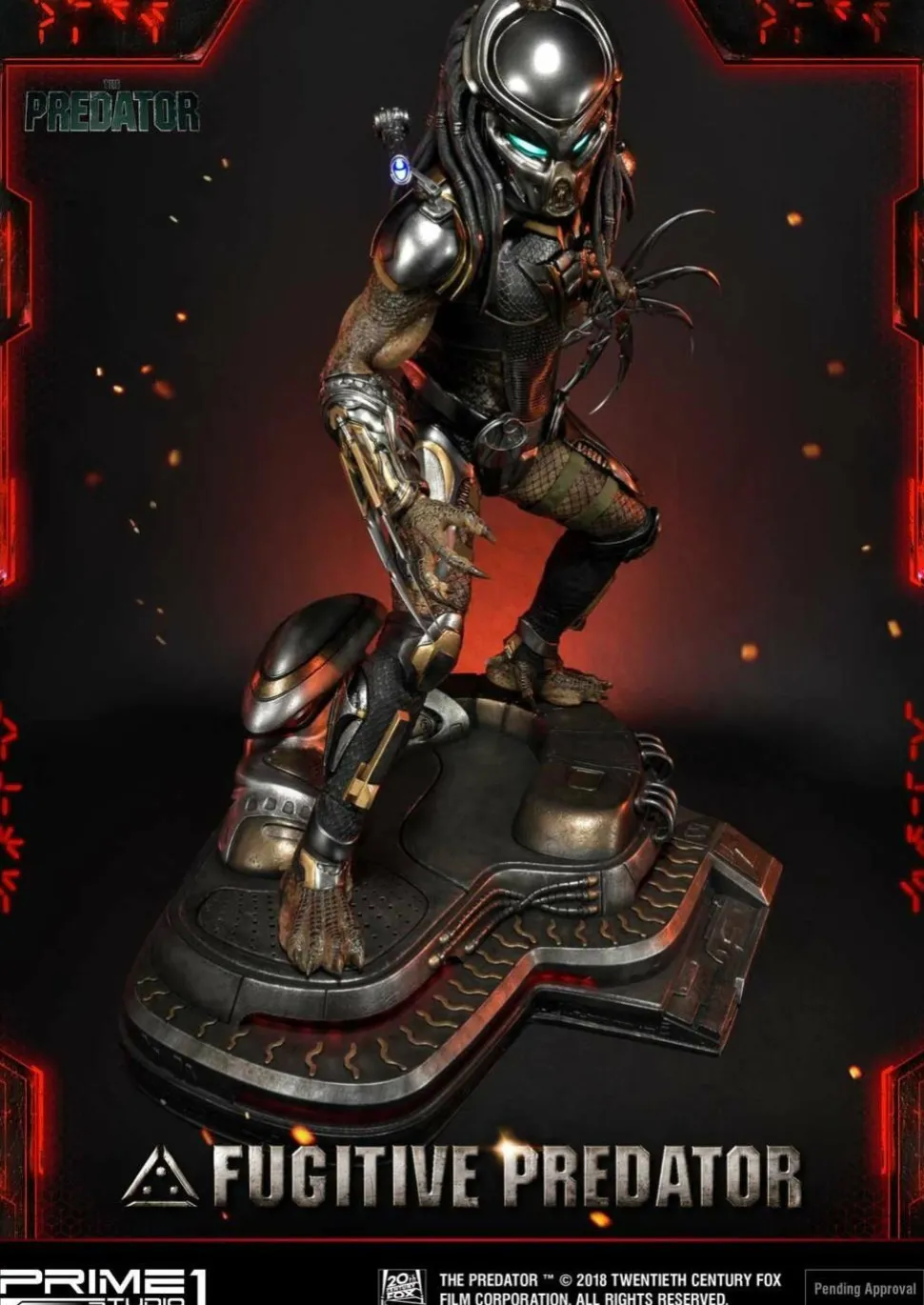 The Predator (2018) - Fugitive Predator 1/4 Scale Statue (Int Sales Only)
