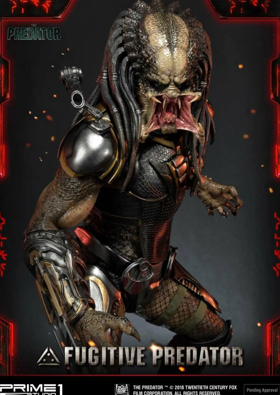 The Predator (2018) - Fugitive Predator 1/4 Scale Statue (Int Sales Only)