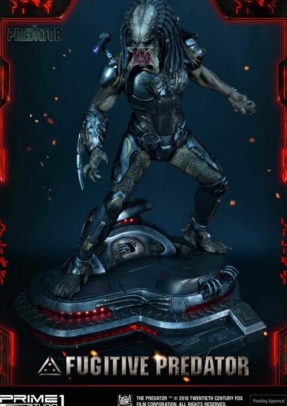 The Predator (2018) - Fugitive Predator 1/4 Scale Statue (Int Sales Only)