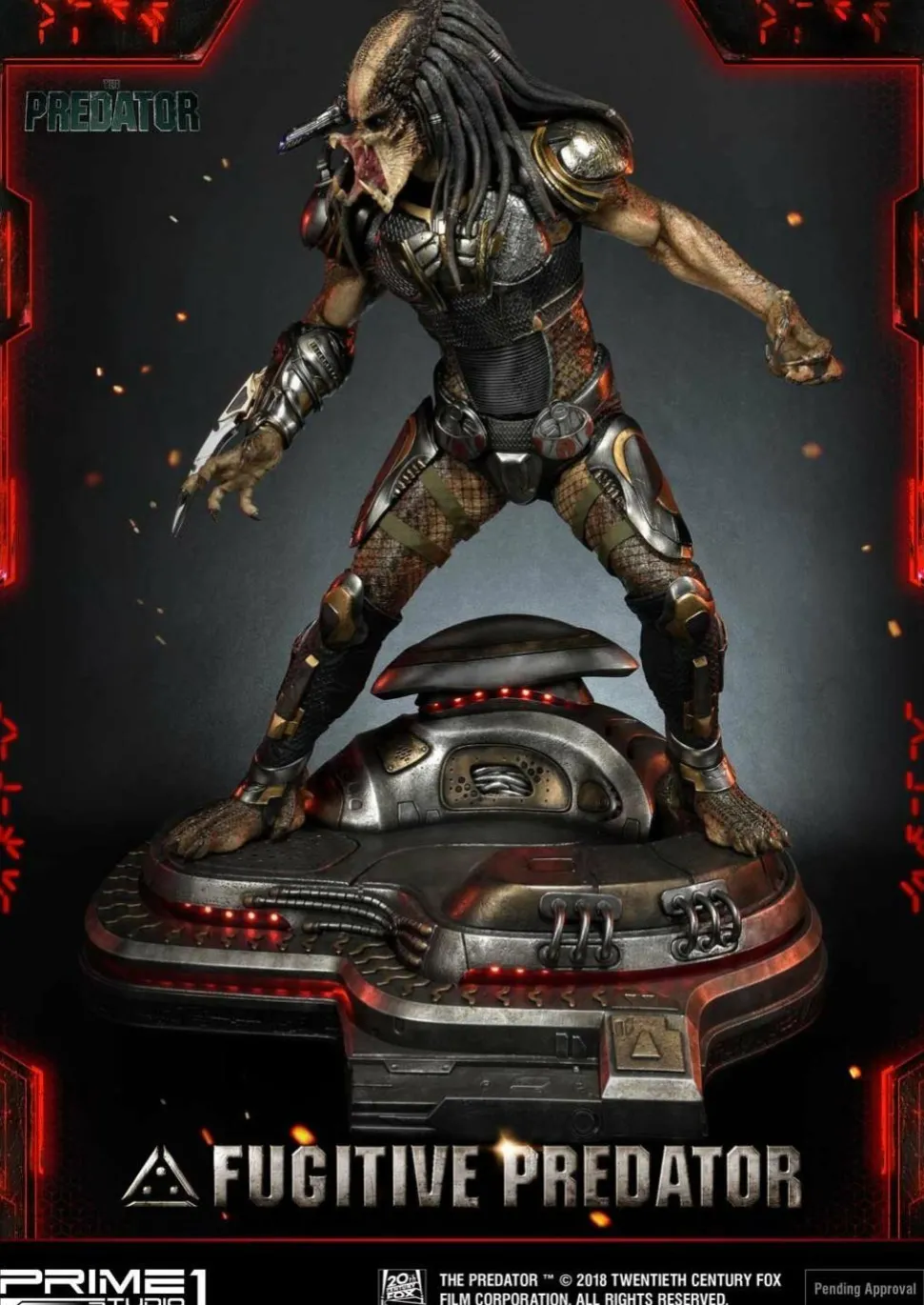 The Predator (2018) - Fugitive Predator 1/4 Scale Statue (Int Sales Only)