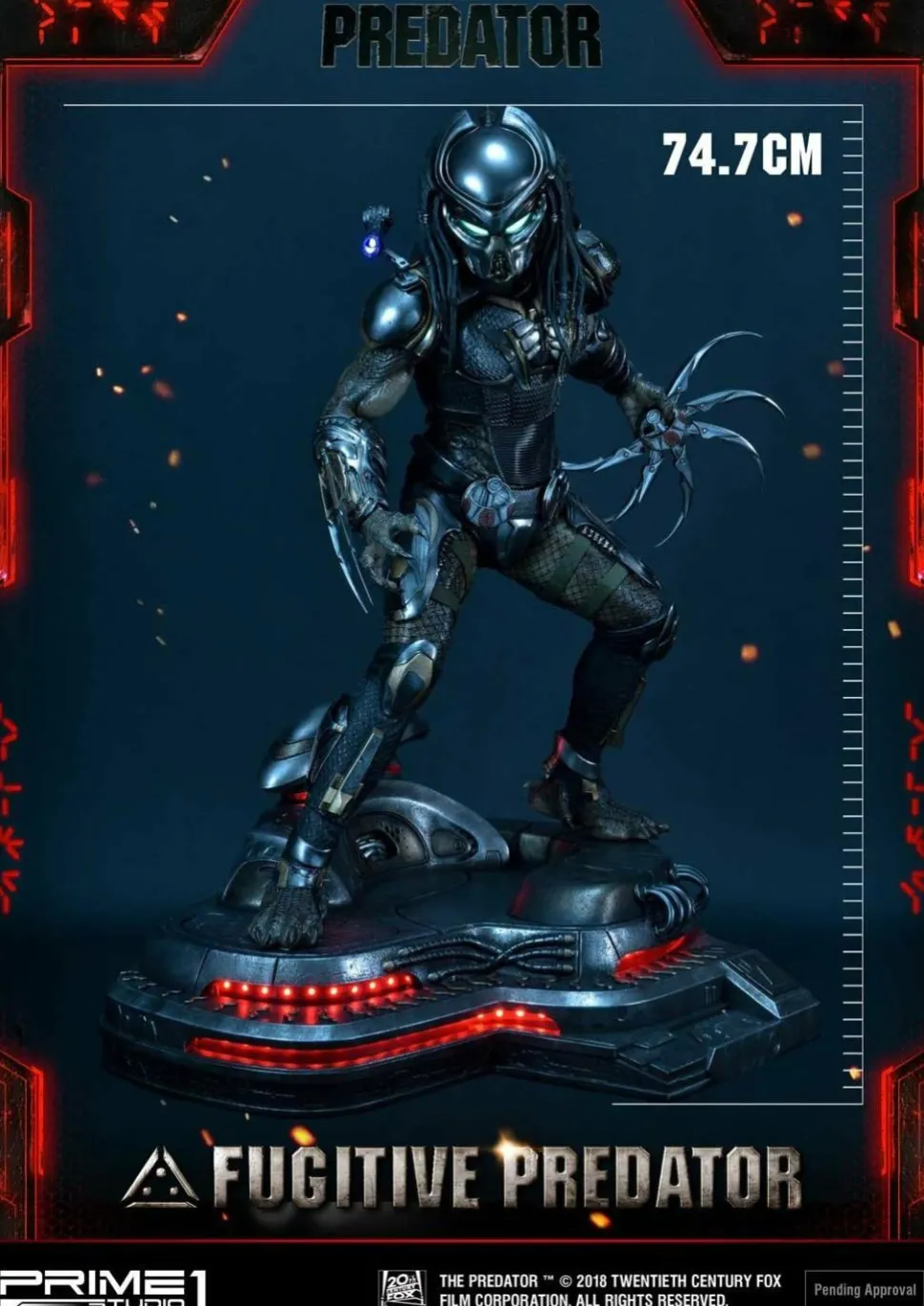 The Predator (2018) - Fugitive Predator 1/4 Scale Statue (Int Sales Only)