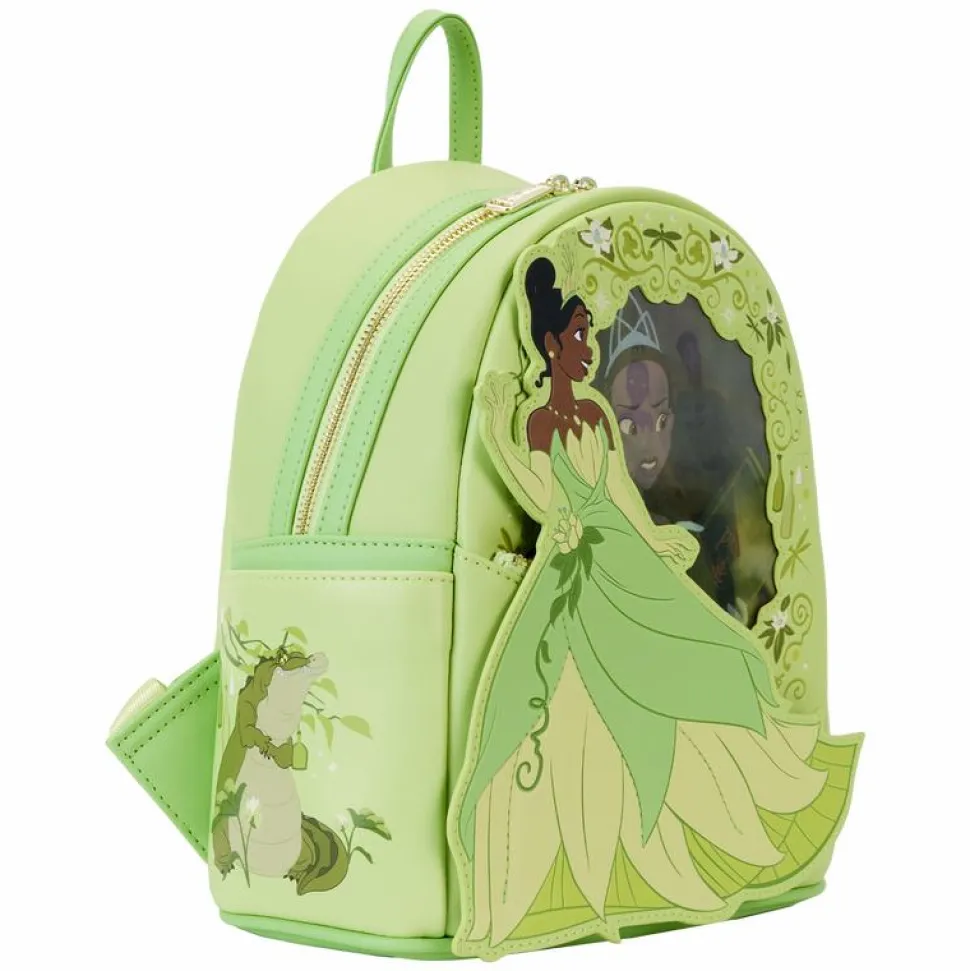 The Princess and the Frog - Tiana Princess Lenticular 10" Faux Leather Mini Backpack