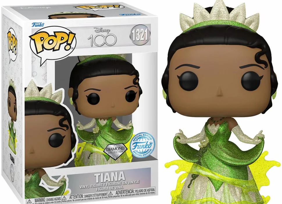 The Princess and the Frog (2009) - Tiana Disney 100th Diamond Glitter Pop! Vinyl Figure