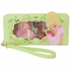 The Princess and the Frog - Tiana Princess Lenticular 4" Faux Leather Zip-Around Wristlet