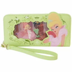 The Princess and the Frog - Tiana Princess Lenticular 4" Faux Leather Zip-Around Wristlet
