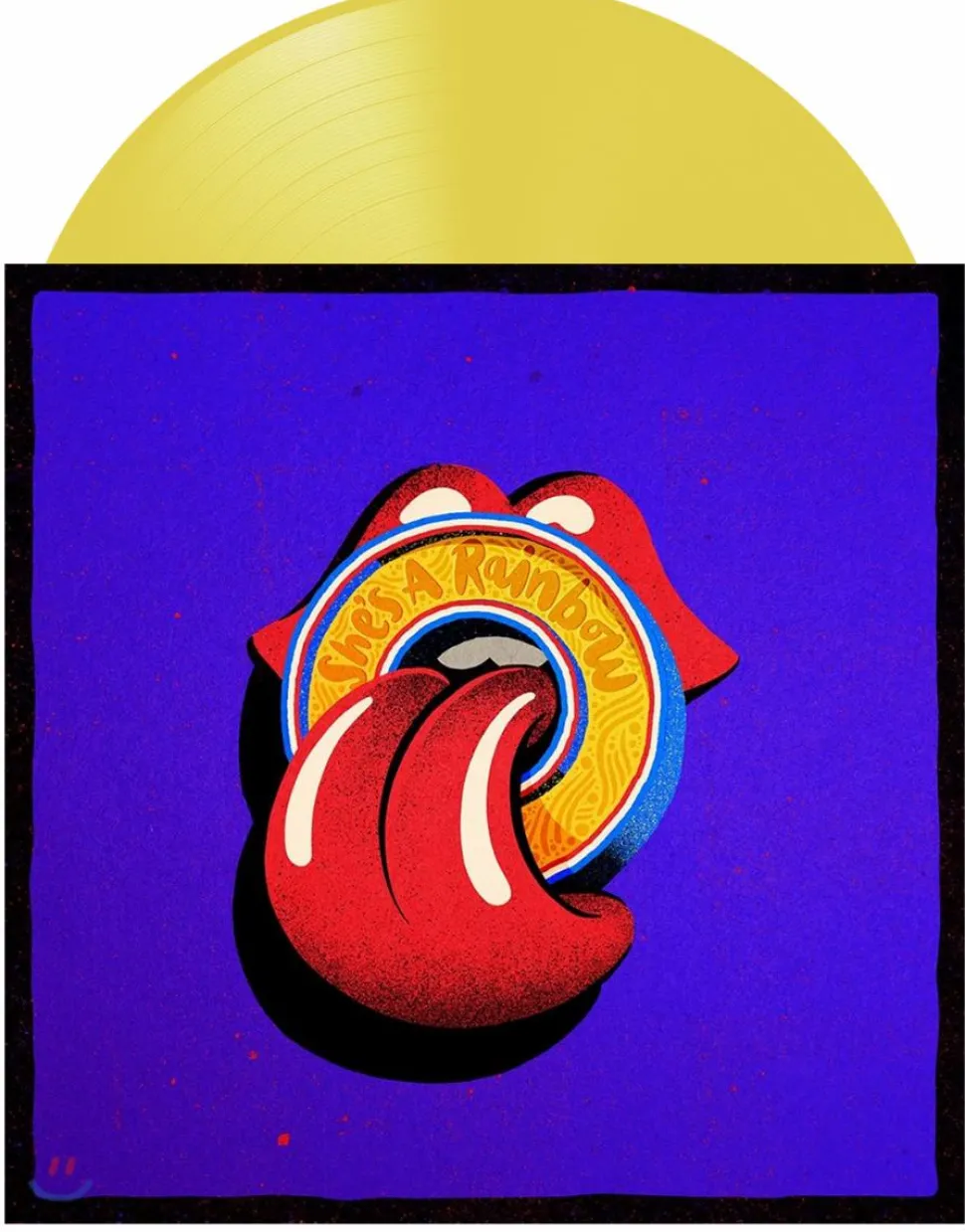 The Rolling Stones - She’s A Rainbow (Live) 10” Single Vinyl Record (Yellow Coloured Vinyl)