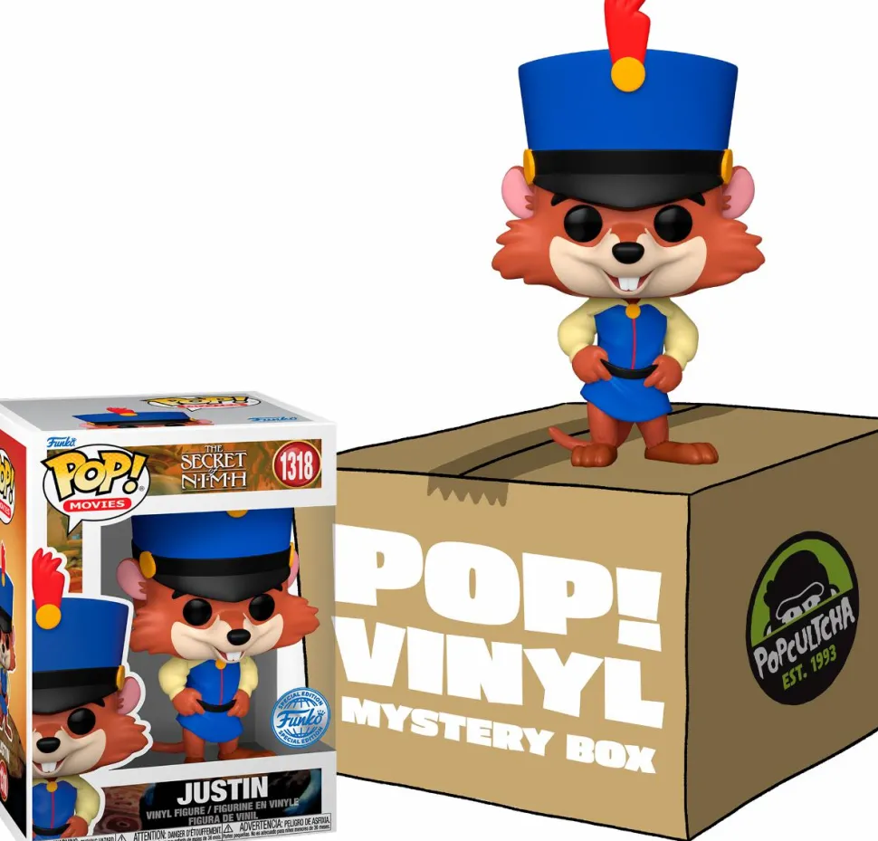 The Secret of NIMH - Justin Mystery Box (Includes Justin & 3 Exclusive Pop! Vinyl Figures)