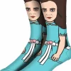 The Shining - Twins 360 Character Men’s Socks (One Size)