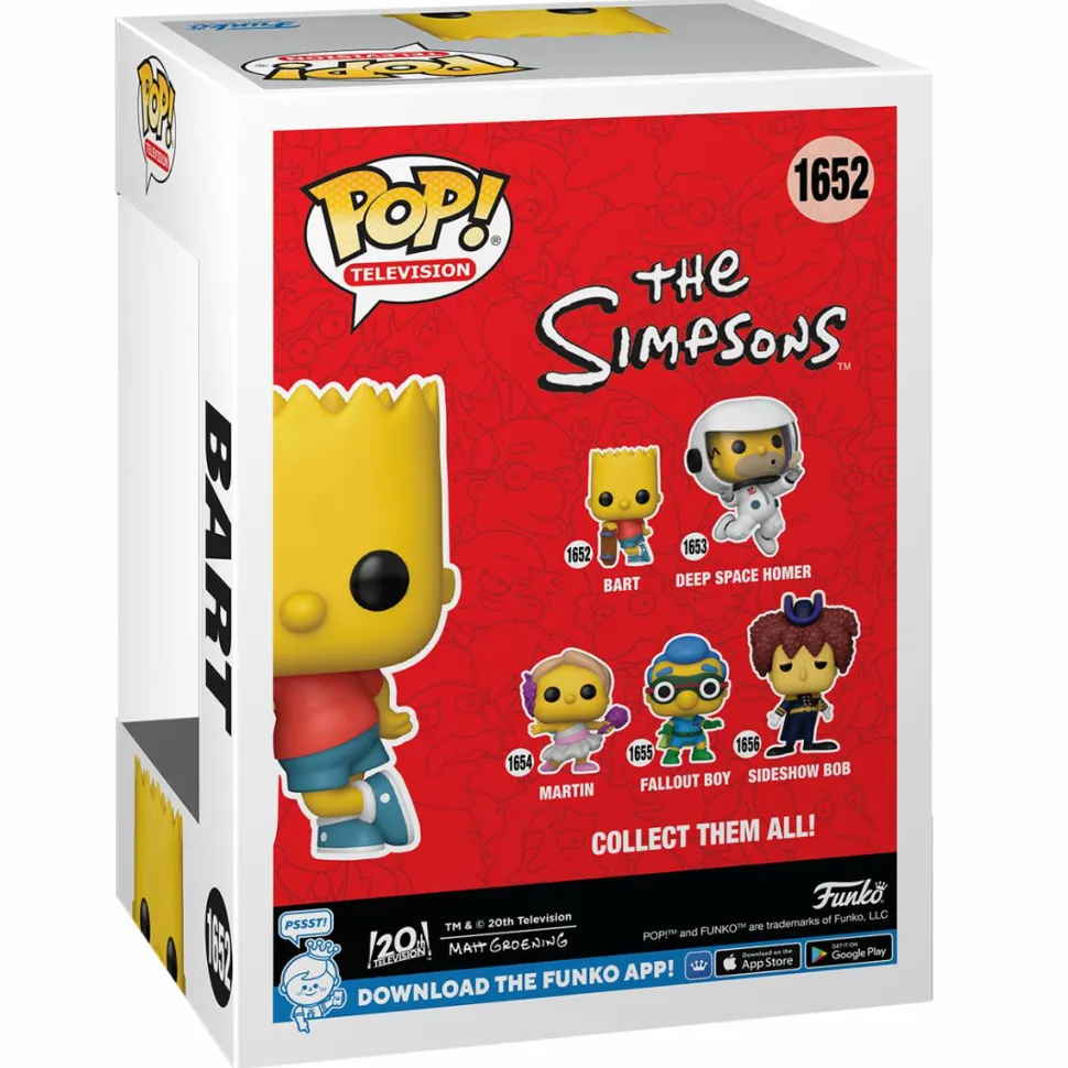 The Simpsons - Bart with Skateboard Pop! Vinyl Figure