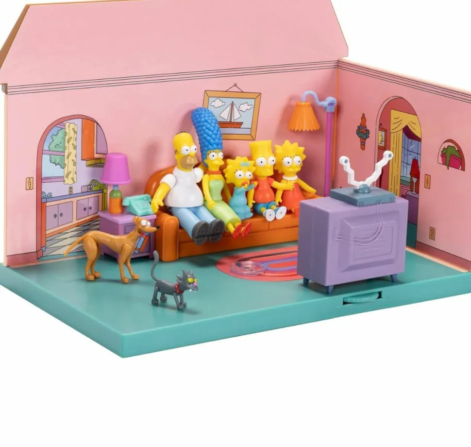 The Simpsons - Simpsons House Living Room 2.5" Scale Action Figure Diorama Playset