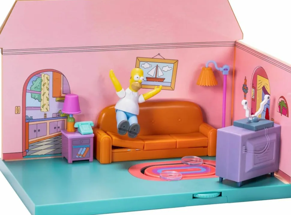 The Simpsons - Simpsons House Living Room 2.5" Scale Action Figure Diorama Playset