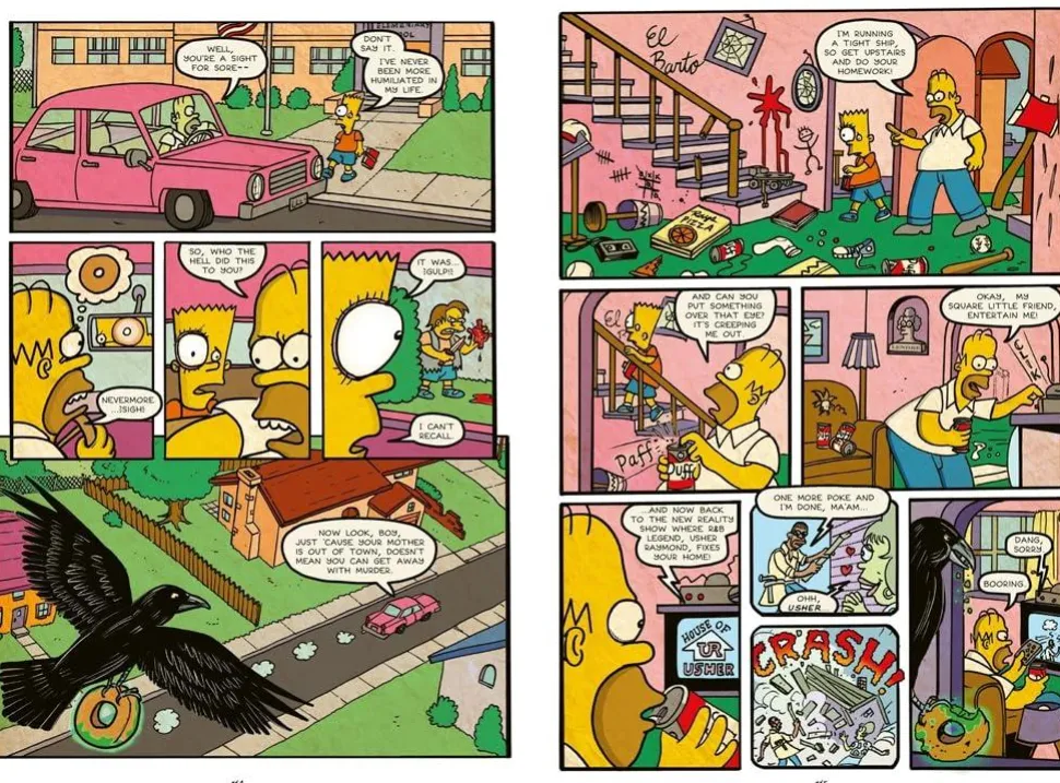 The Simpsons - Treehouse of Horror Ominous Omnibus Volume 03 Fiendish Fables of Devilish Delicacies Hardcover Book