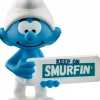 The Smurfs - Smurf with Sign (Keep on Smurfin') Mini Figure