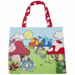 The Smurfs - Village Life 15" Canvas Tote Bag