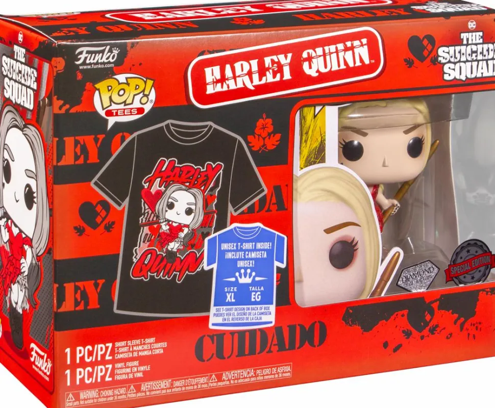 The Suicide Squad (2021) - Harley Quinn Pop! Vinyl Figure & T-Shirt Box Set