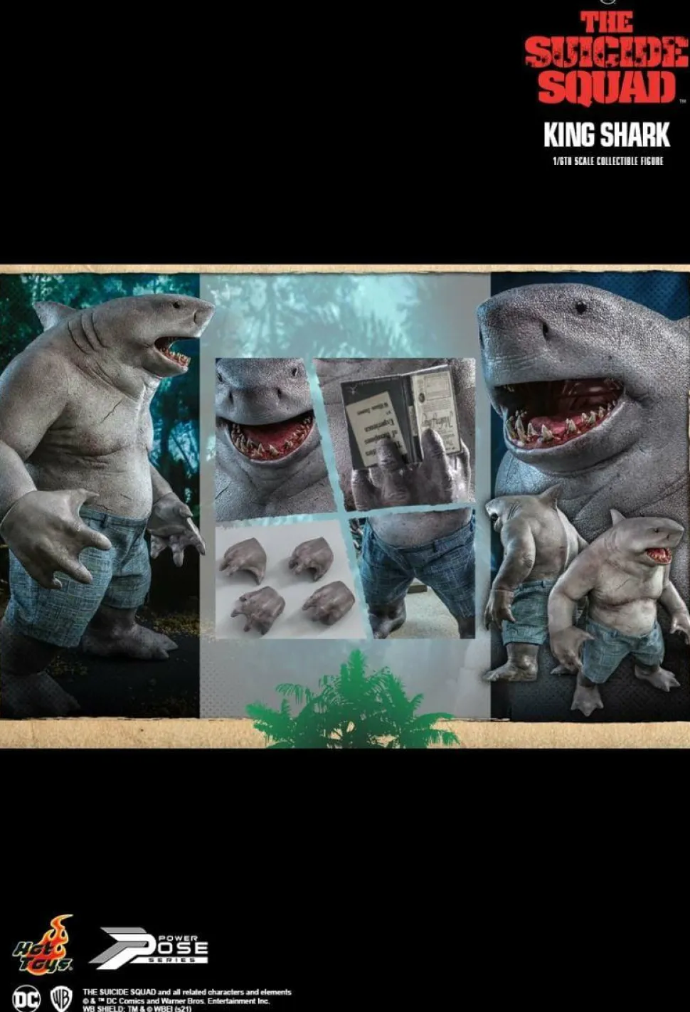 The Suicide Squad (2021) - King Shark 1/6th Scale Hot Toys Power Pose Action Figure