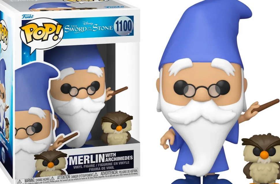 The Sword in the Stone - Merlin with Archimedes Pop! Vinyl Figure