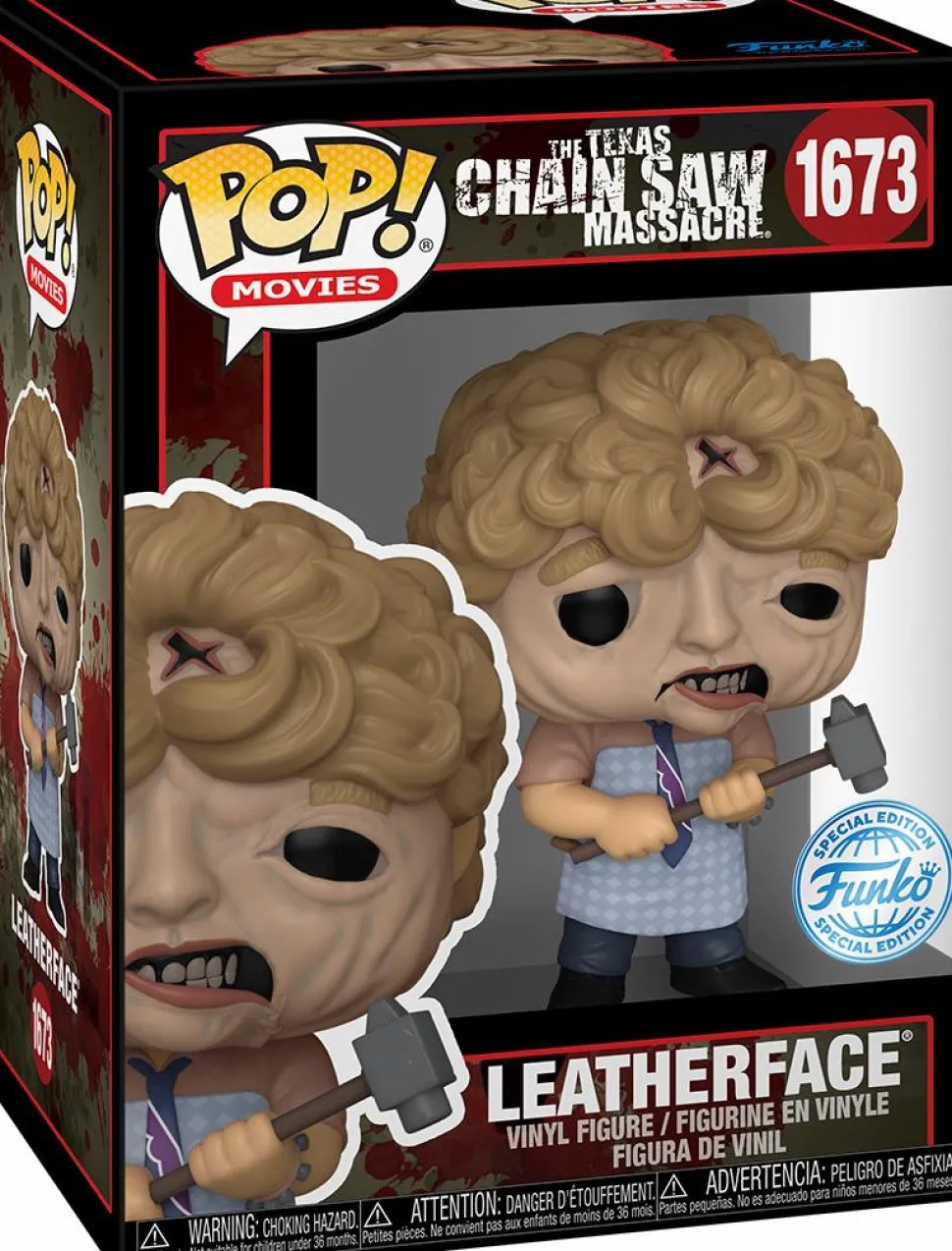 The Texas Chainsaw Massacre - Leatherface with Hammer 50th Anniversary Pop! Vinyl Figure